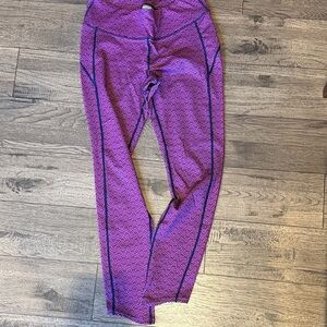 Purple and Blue Patterned Leggings